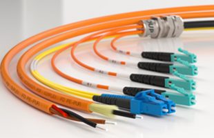 Optical fiber data transmission cable